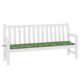 Vidaxl Garden Bench polštář listů vzorec 200x50x3 cm tkanina