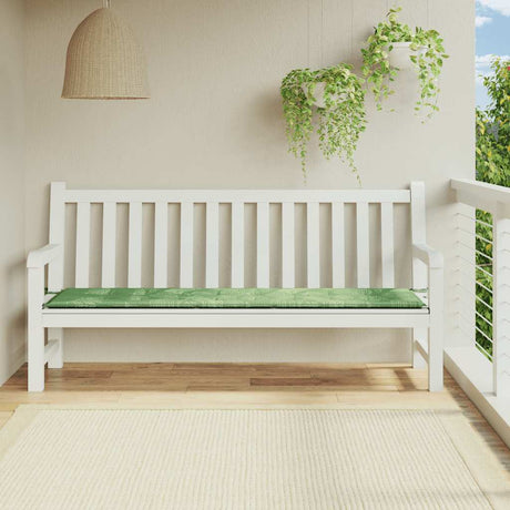 Vidaxl tuinbankkussen bladpatroon 200x50x4 cm stof