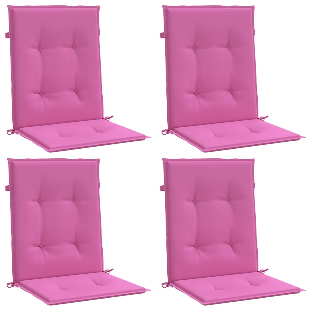 Vidaxl Stull Këssen 4 PCs niddereg Back Stëbs Pink