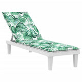 Vidaxl Patio chaise coussin motif de feuille de feuille oxford tissu