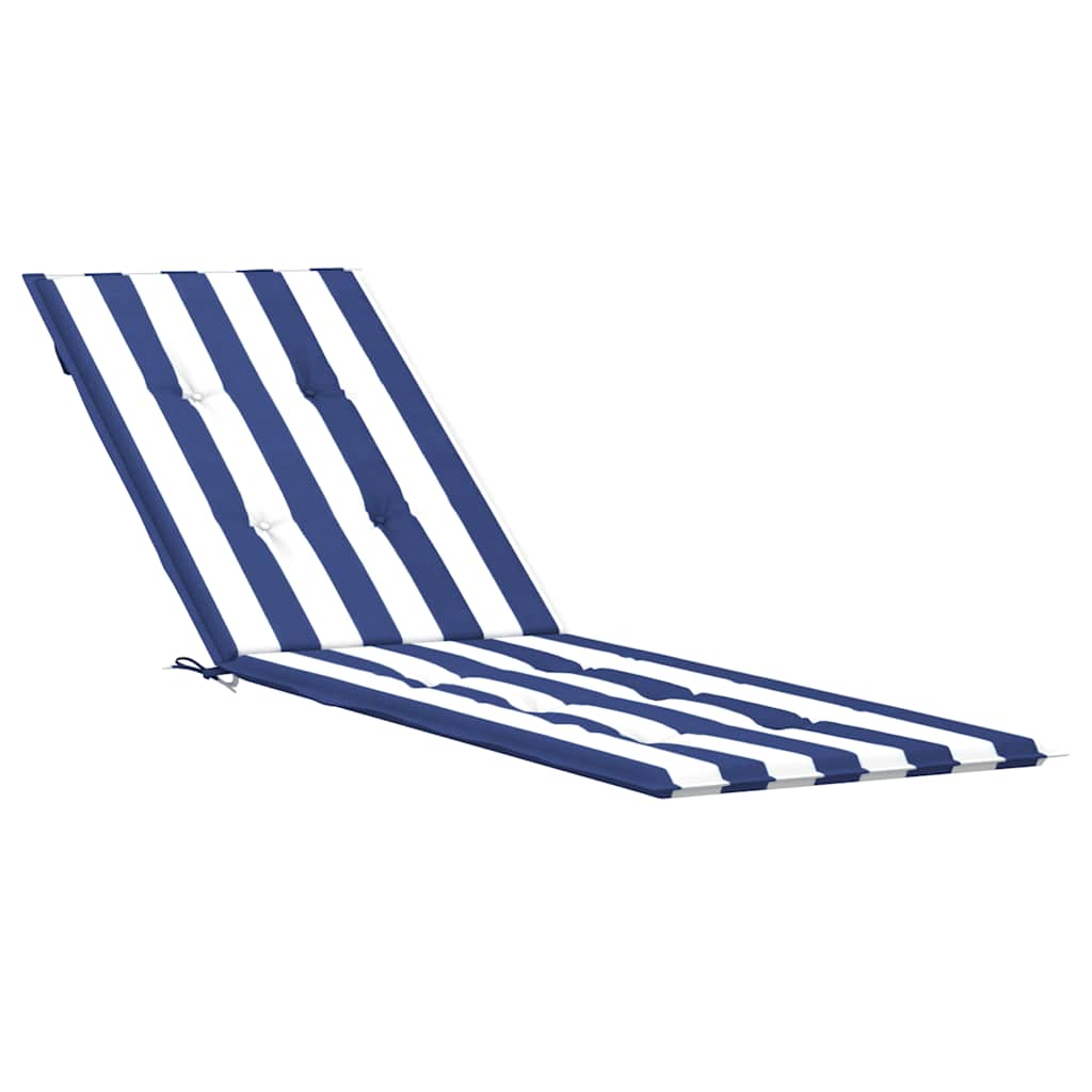 Vidaxl terrasstoelkussen gestreept oxford stof blauw en wit