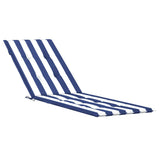 Vidaxl terrasstoelkussen gestreept oxford stof blauw en wit