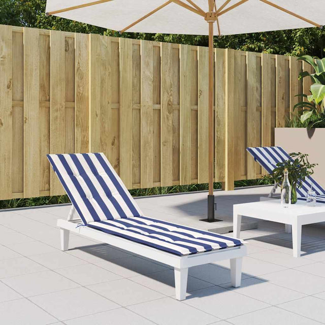 Vidaxl terrasstoelkussen gestreept oxford stof blauw en wit