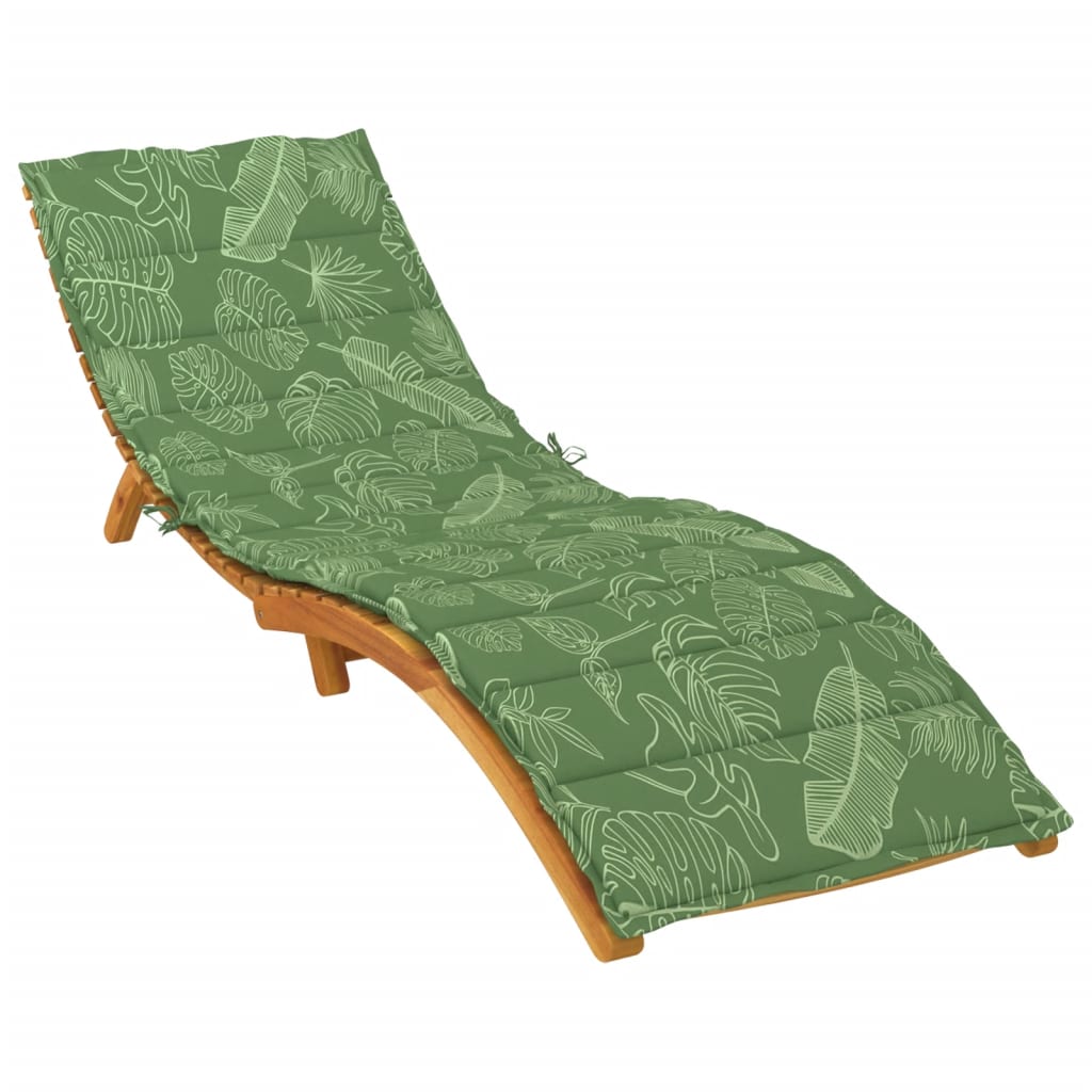 Vidaxl Lounger Cushion Leaf motif oxford tissu