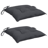 Vidaxl stoelkussens 2 st 40x40x7 cm oxford stof antracietkleurig