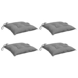 Vidaxl stoelkussens 4 st 40x40x7 cm oxford stof grijs