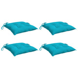 Vidaxl stoelkussens 4 st 40x40x7 cm stof turquoise