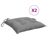 Vidaxl Stolkuddar 2 St 50x50x7 CM Oxford Fabric Grey