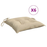 Vidaxl palet poduszki 6 St 50x50x7 cm Oxford Fabric Beige