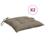 Paletne blazine vidaxl 2 St 50x50x7 cm Oxford Fabric Taupe