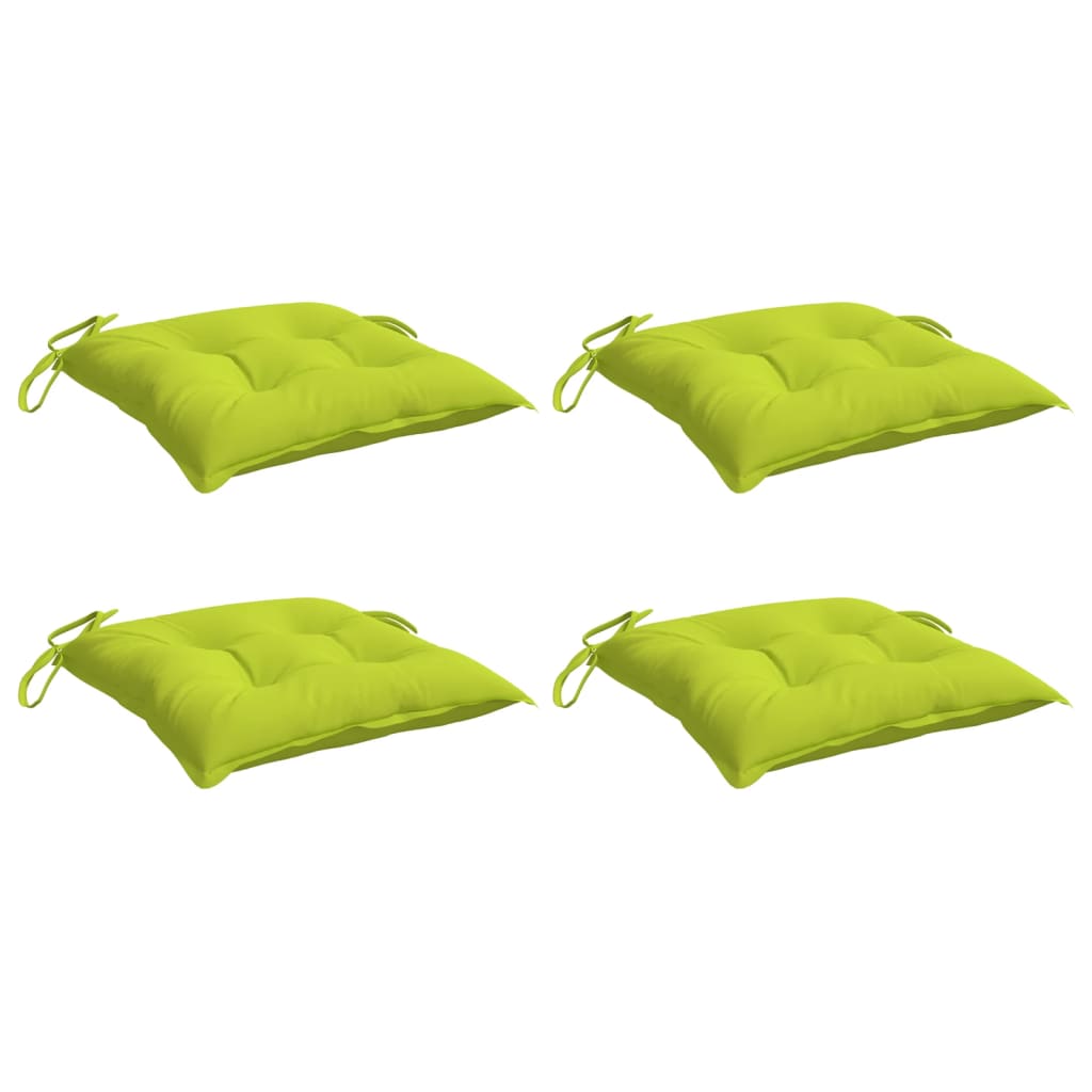 Vidaxl Palletkuddar 4 ST 50X50X7 CM Oxford Tyg Bright Green