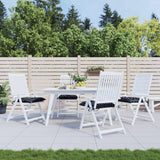 Vidaxl stoelkussens 4 st 50x50x7 cm stof ruitpatroon zwart