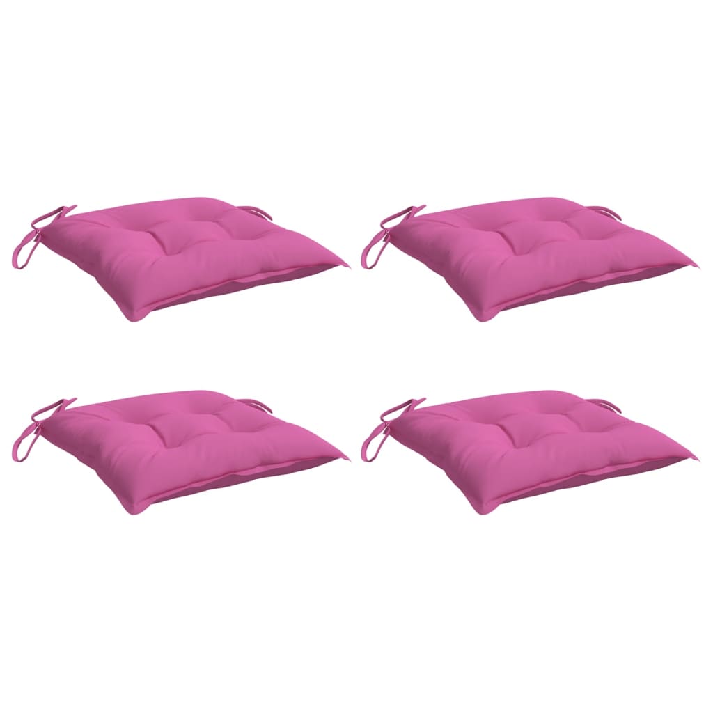 Vidaxl stoelkussens 4 st 50x50x7 cm oxford stof roze