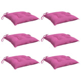 Cojines de silla Vidaxl 6 st 50x50x7 CM Oxford Fabric Pink