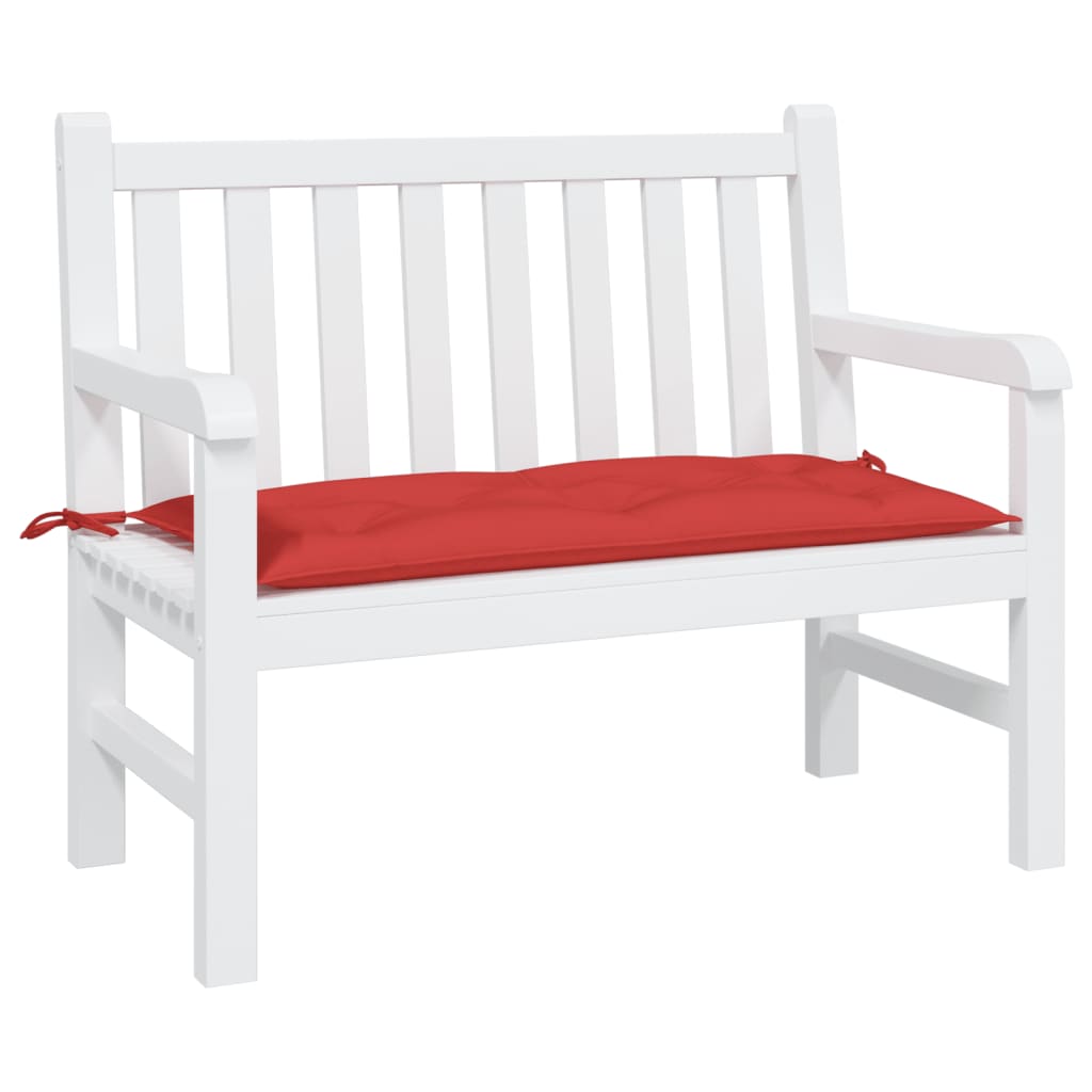 Vidaxl Garden Bench Poduszka 100x50x7 Cm Oxford Tkanina czerwona