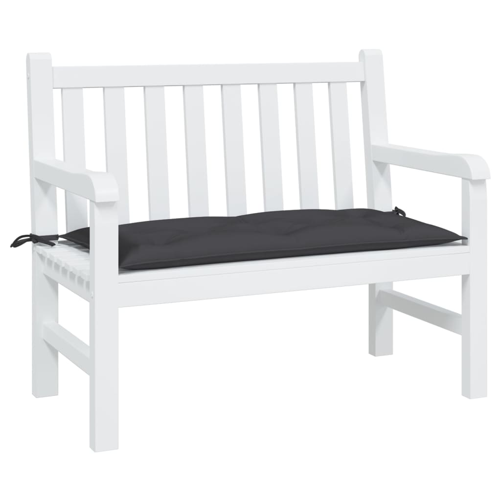 Vidaxl Garden Bench Poduszka 100x50x7 Cm Oxford Tkanina Czarna