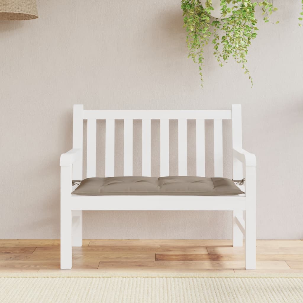 Vidaxl Garden Bench Poduszka 100x50x7 cm Oxford Fabric Taupe