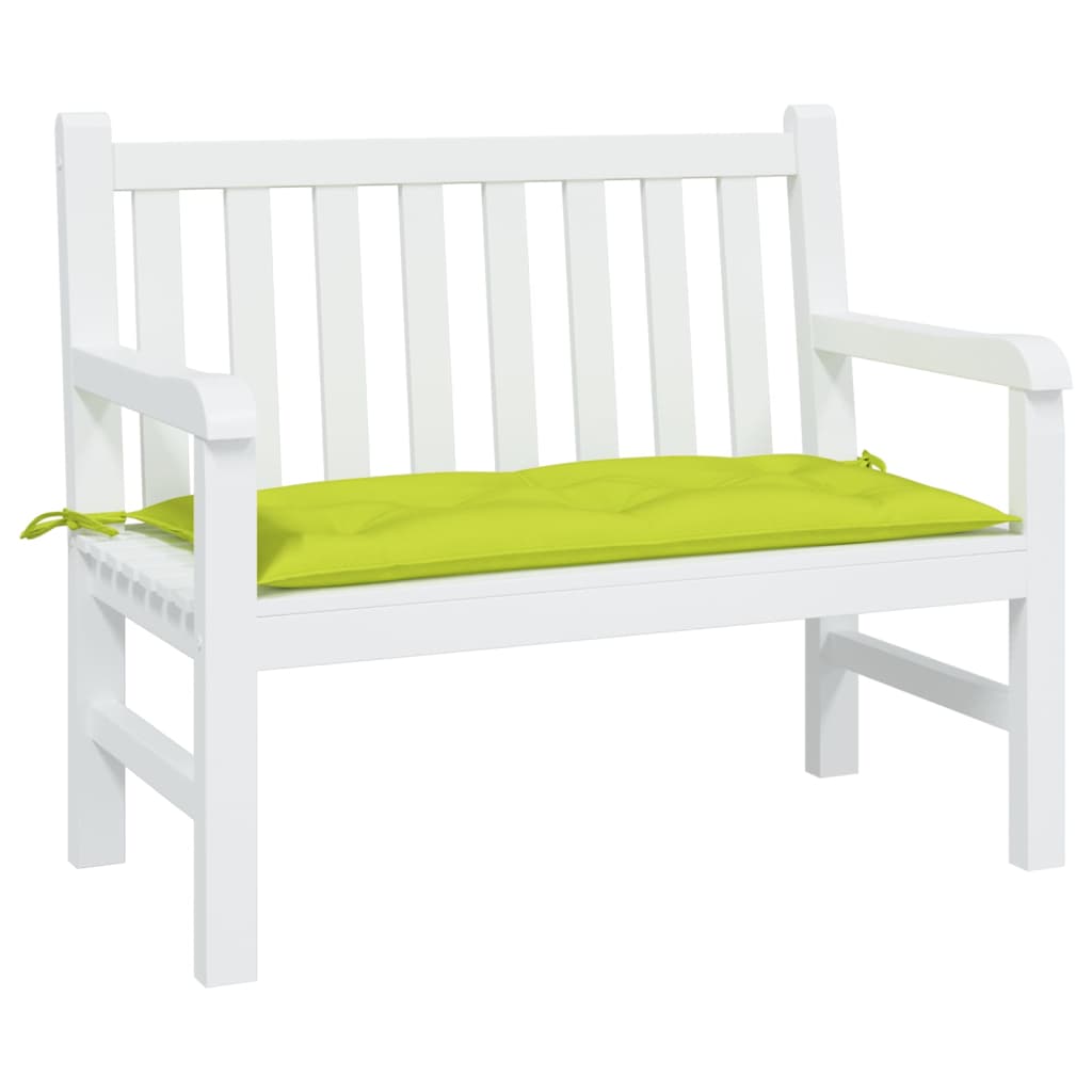 Vidaxl Garden Bench Kissen 100x50x7 cm Oxford Stoff klar grün