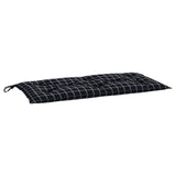 Vidaxl Garden Bench Pushion 180x50x7 cm Oxford Fabric Diamond Pattern Black