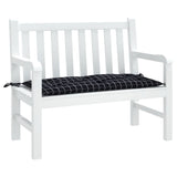 Vidaxl Garden Bench Pushion 180x50x7 cm Oxford Fabric Diamond Pattern Black