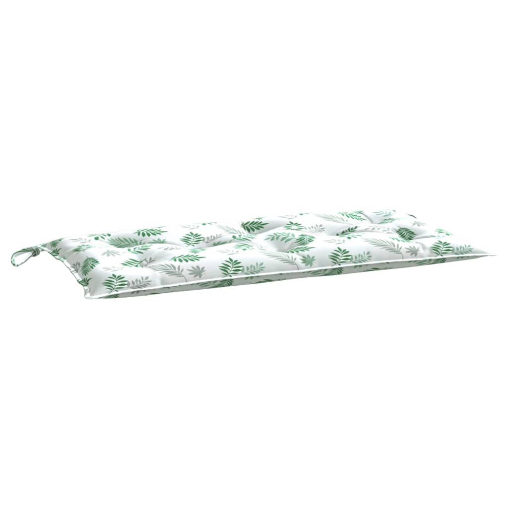 Vidaxl Garden Bench Cushion 100x50x7 cm Oxford Fabric Leaf Pattern