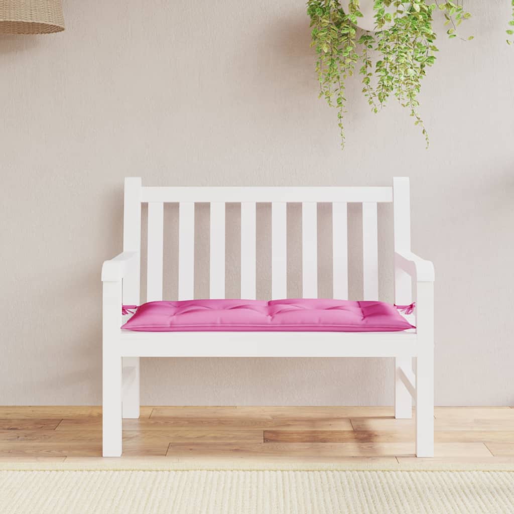 Vidaxl Garden Bench Poduszka 100x50x7 cm Oxford Tkanina Pink