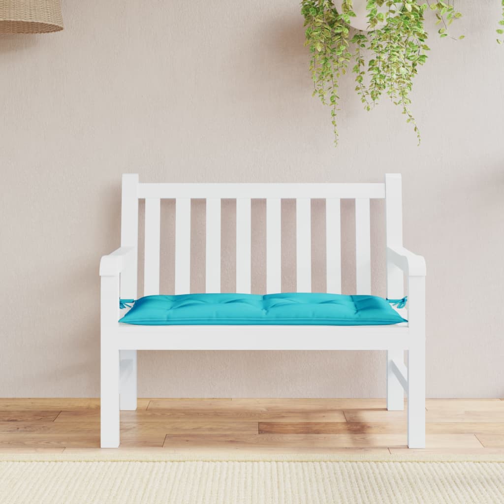 Vidaxl Garden Bench Kissen 100x50x7 cm Oxford Stoff Türkis