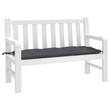 Vidaxl Garden Bench Kissen 120x50x7 cm Oxford Stoffanthrazit -gelöscht