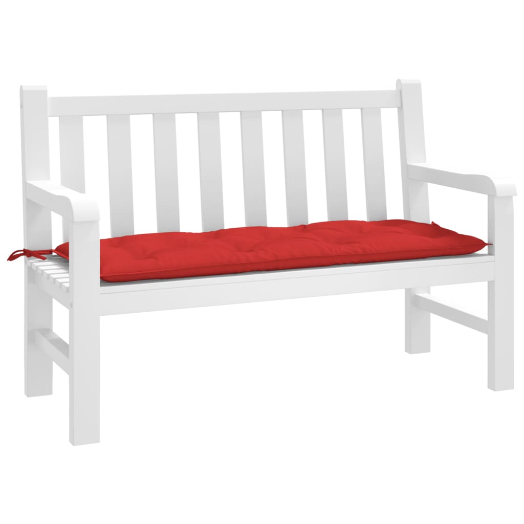 Vidaxl Garden Bench Poduszka 120x50x7 CM Oxford Tkanina czerwona