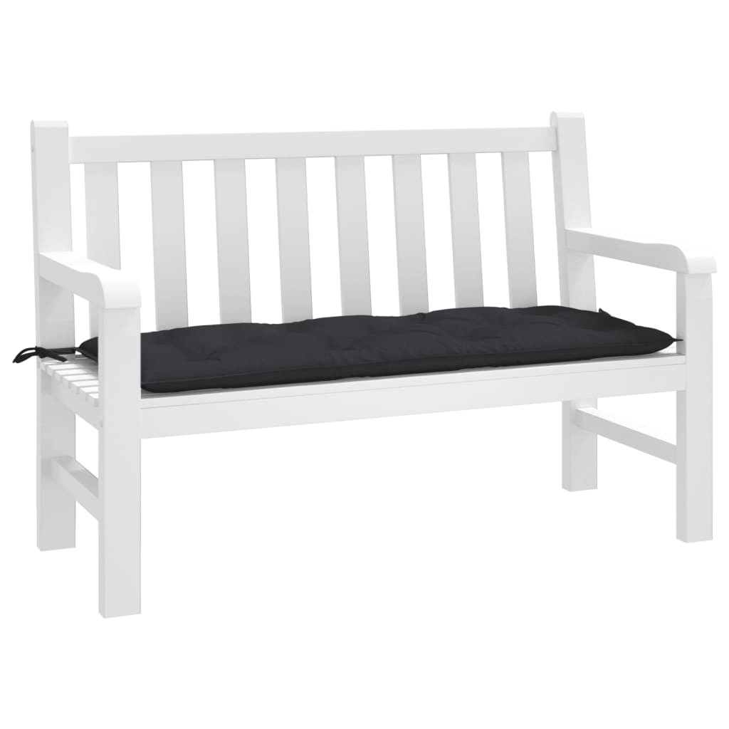 Vidaxl Garden Bench Poduszka 120x50x7 CM Oxford Tkanina Czarna