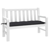 Vidaxl Garden Bench Poduszka 120x50x7 CM Oxford Tkanina Czarna