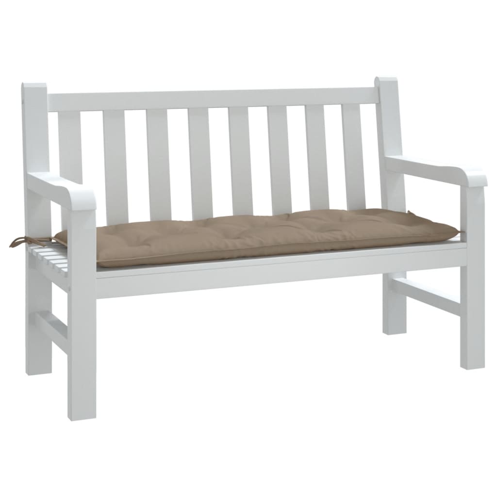 Vidaxl Garden Bench Poduszka 120x50x7 Cm Oxford Fabric Taupe