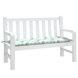 Vidaxl Garden Bench Cushion Leaf Pattern 120x50x7 cm stoff