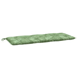 Vidaxl Garden Bench Cushion Leaf Mönster 120x50x7 cm Tyg