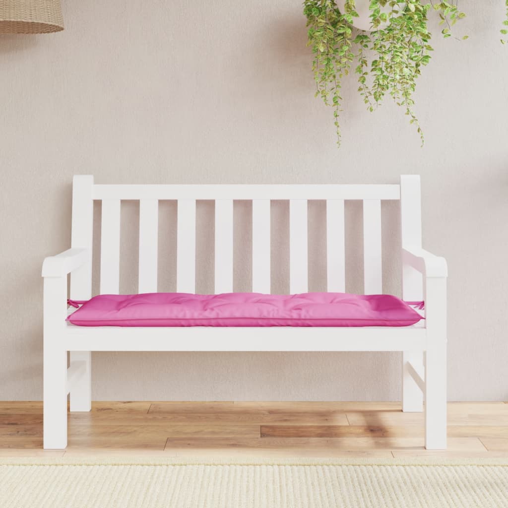 Vidaxl Garden bench cushion 120x50x7 cm Fabric Pink