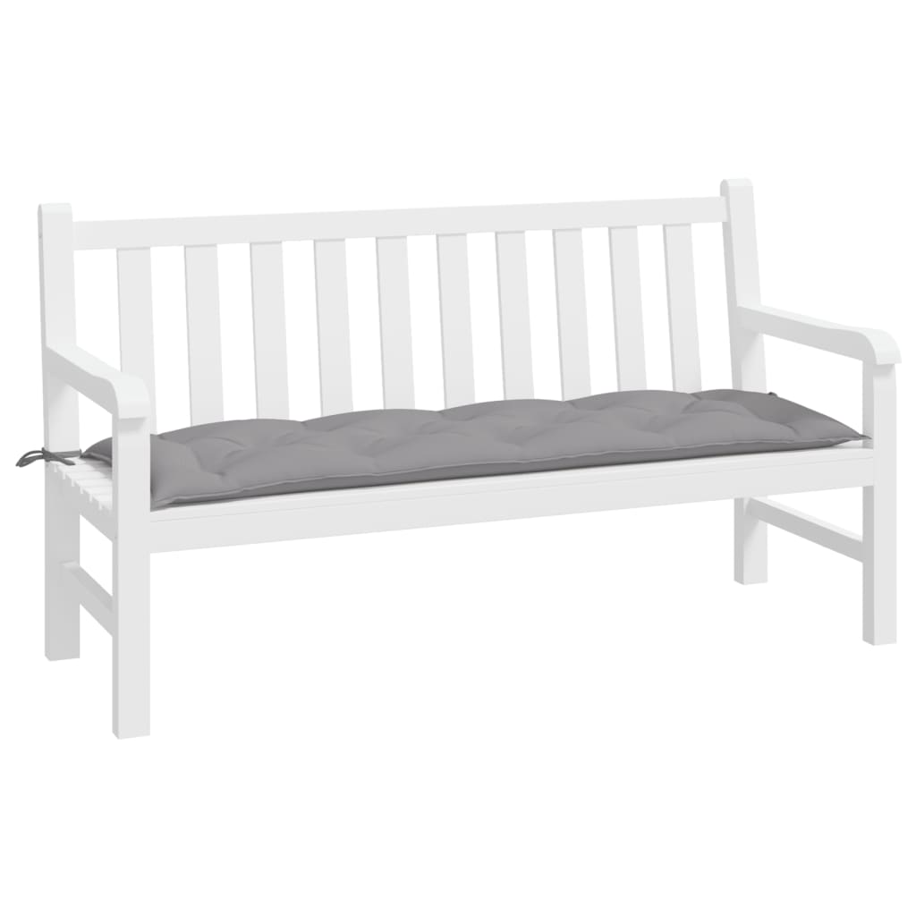 VIDAXL Garden Bench Blaža 150x50x7 cm Oxford tkanina siva