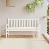 Vidaxl tuinbankkussen 150x50x7 cm oxford stof crèmekleurig