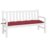 VIDAXL Garden Bench Blaža 150x50x7 cm Oxford tkanina vino rdeče