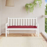 VIDAXL Garden Bench Blaža 150x50x7 cm Oxford tkanina vino rdeče