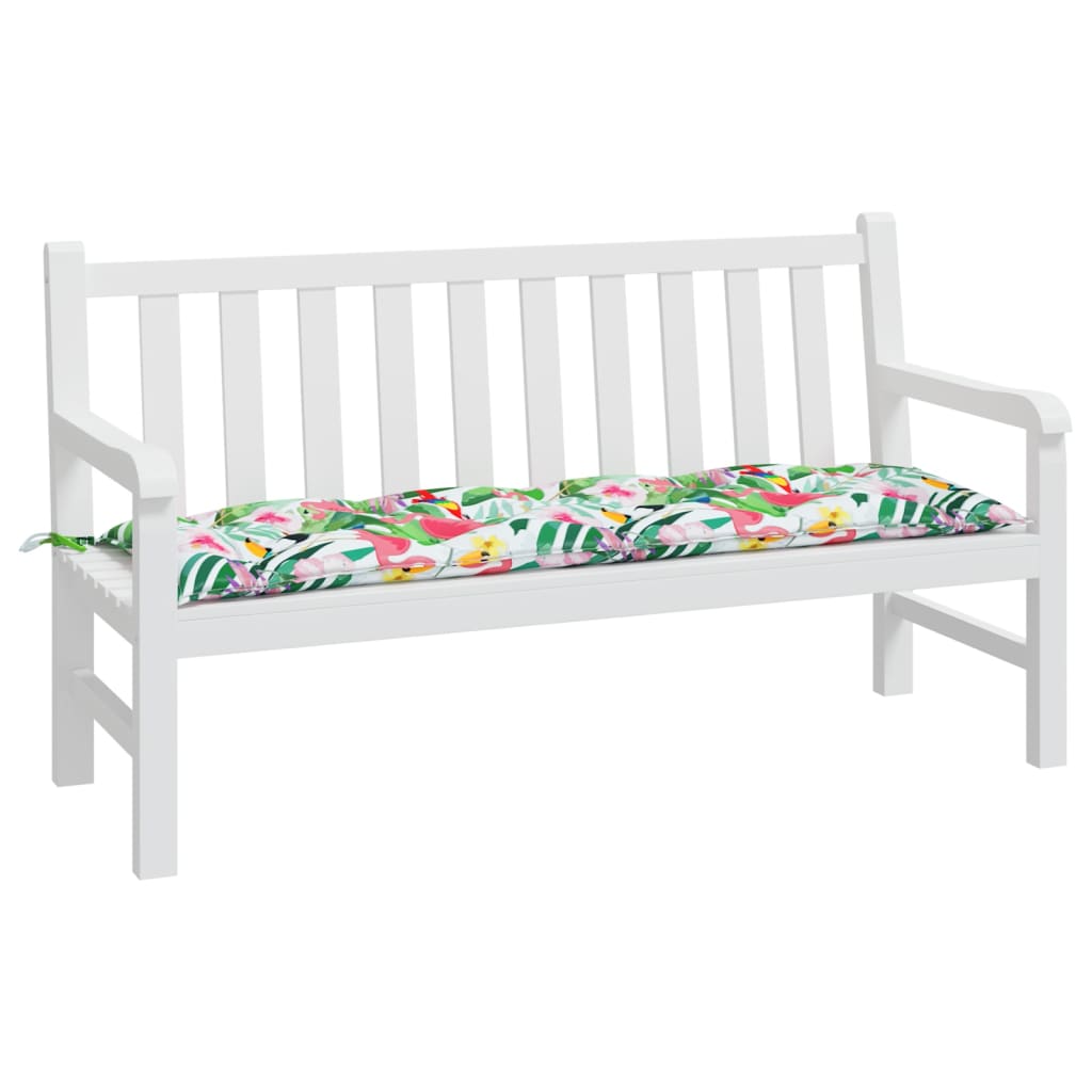 VIDAXL Garden Bench blazina 150x50x7 cm Oxford tkanina večkolorna