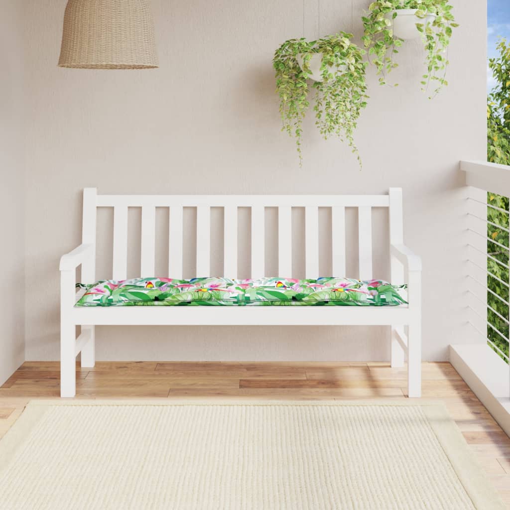 VIDAXL Garden Bench blazina 150x50x7 cm Oxford tkanina večkolorna