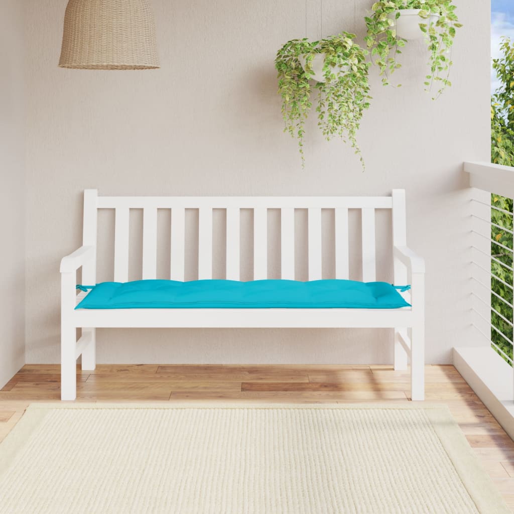 Bidaxl Garden Bench Cushion 150x50x7 cm Oxford tyg turkos