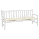 Vidaxl tuinbankkussen 180x50x7 cm oxford stof crèmekleurig