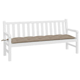 Vidaxl Garden Bench Cushion 180x50x7 CM Oxford Fabric Taupe