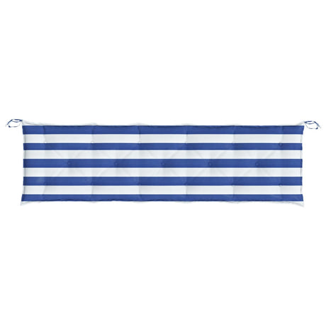 Vidaxl bankkussen gestreept 180x50x7 cm stof gestreept wit en blauw