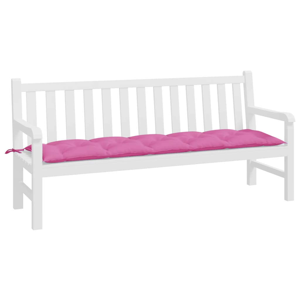 VIDAXL Garden Bench Blaža 180x50x7 cm Oxford tkanina roza