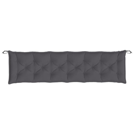Vidaxl tuinbankkussen 200x50x7 cm oxford stof antracietkleurig