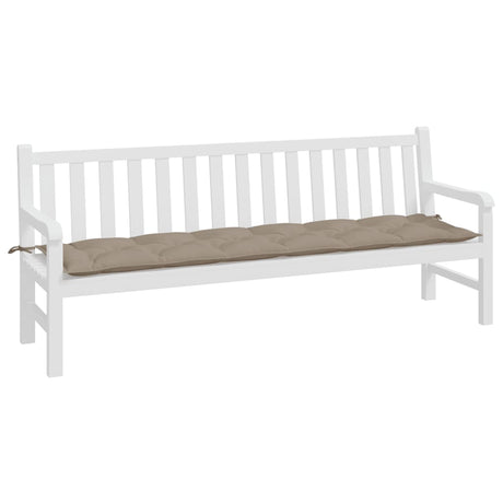 Vidaxl tuinbankkussen 200x50x7 cm oxford stof taupe