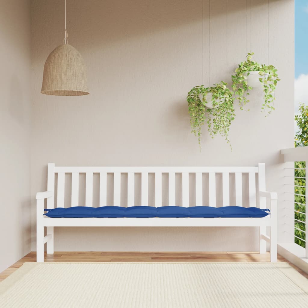 VIDAXL Garden Bench Blaža 200x50x7 cm Oxford tkanina kraljevska modra