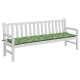 Vidaxl Gartenbank Kissenblattmuster 200x50x7 cm Stoff